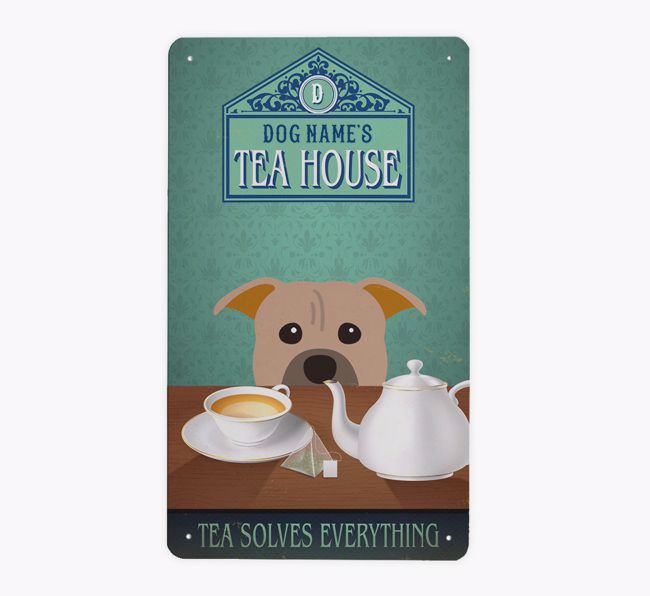 Tea House: Personalized {breedFullName} Metal Sign